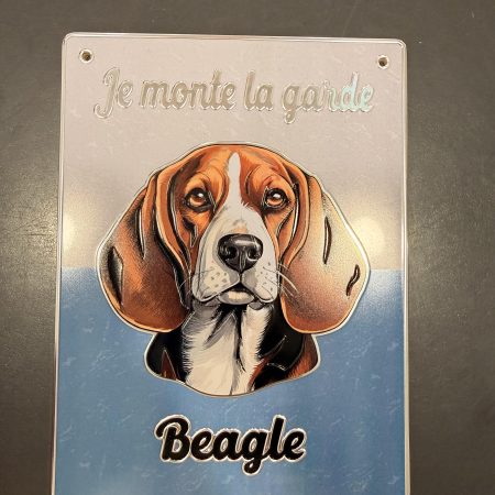 plaque-chien-métal-beagle-maison-et-cadeaux